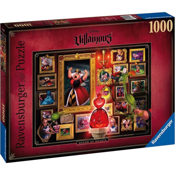 RAVENSBURGER 15026 - Puzzle - Villainous - Queen of Hearts Puzzle, 1000 Teile