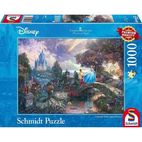 SCHMIDT 59472 - Puzzle - Thomas Kinkade, Disney Cinderella, 1000 Teile