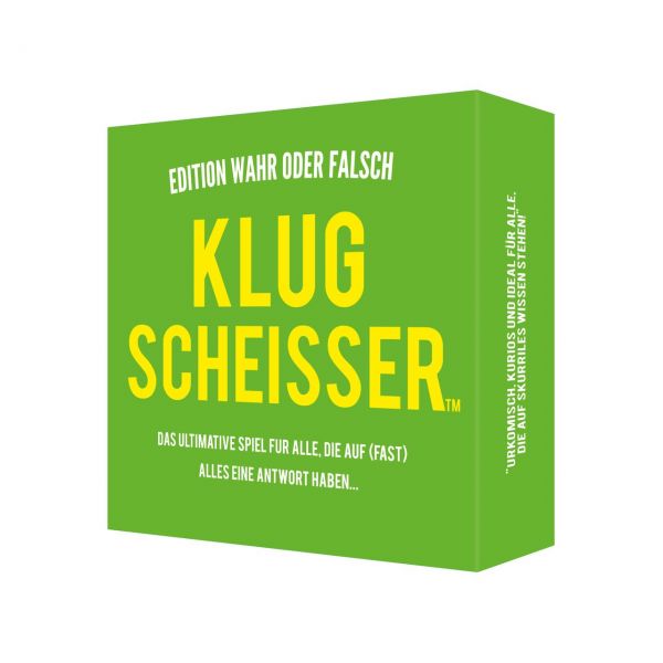 KYLSKAPSPOESI 43028 - Kartenspiel - Klugscheisser, Wahr oder Falsch Edition