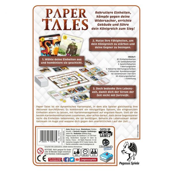 PEGASUS 57307G - Kennerspiel - Paper Tales