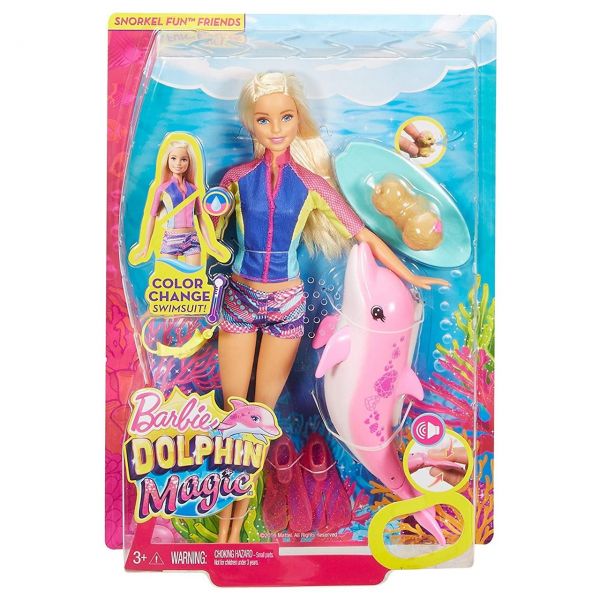 MATTEL FBD63 - Barbie - Magie der Delfine Barbie und tierische Freunde