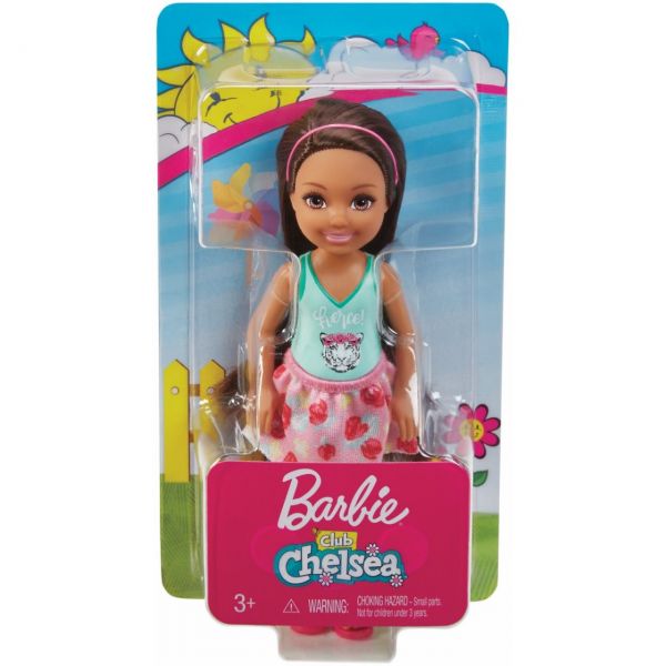 MATTEL FXG79 - Barbie - Chelsea Puppe (brünett) mit ”Fierce” top