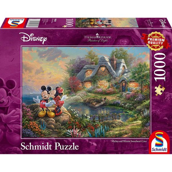 SCHMIDT 59639 - Puzzle - Disney Sweethearts Mickey &amp; Minnie, 1000 Teile