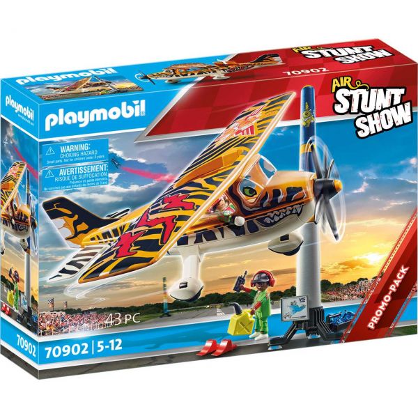 PLAYMOBIL 70902 - Stuntshow - Air Stuntshow Propeller-Flugzeug &quot;Tiger&quot;