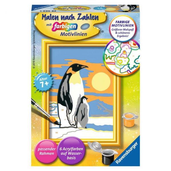 RAVENSBURGER 28466 - Malen nach Zahlen - Süße Pinguine