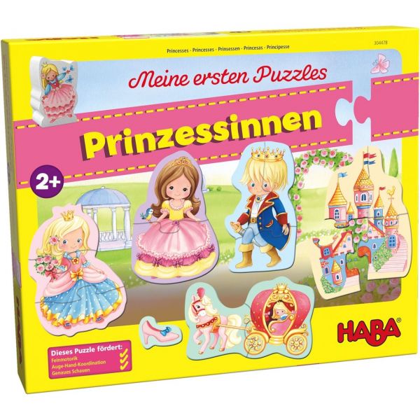 HABA 304478 - Meine ersten Puzzles - Prinzessinnen, 2,3 &amp; 4 Teile