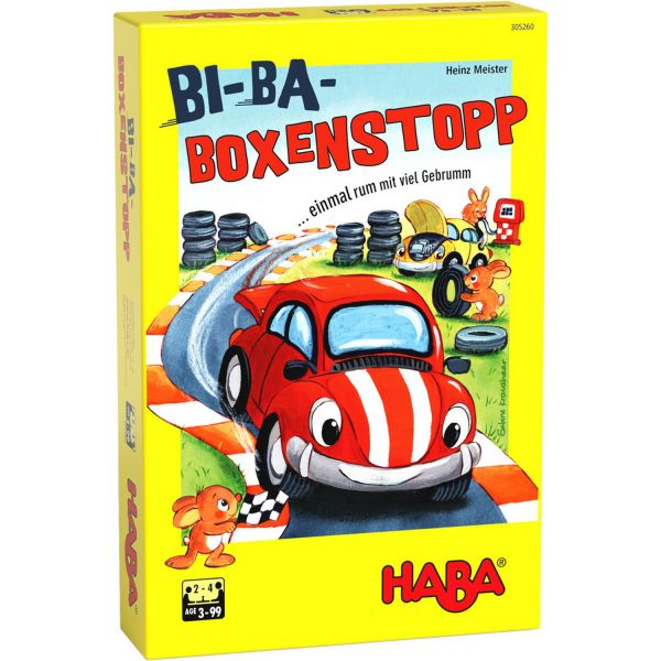HABA 305260 - Kinderspiel - Bi-Ba-Boxenstopp