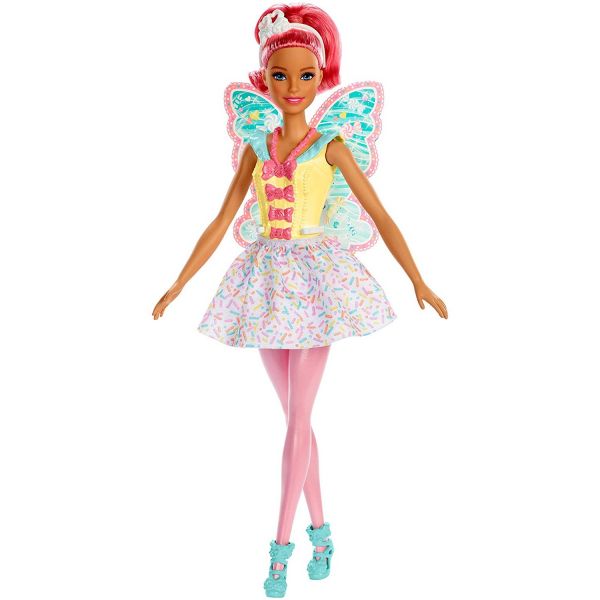 MATTEL GFR03 - Barbie Dreamtopia - Fee Puppe mit pinken Haaren