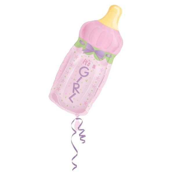 AMSCAN 14253 - Folienballon - Its a baby girl Babyflasche, 79 cm