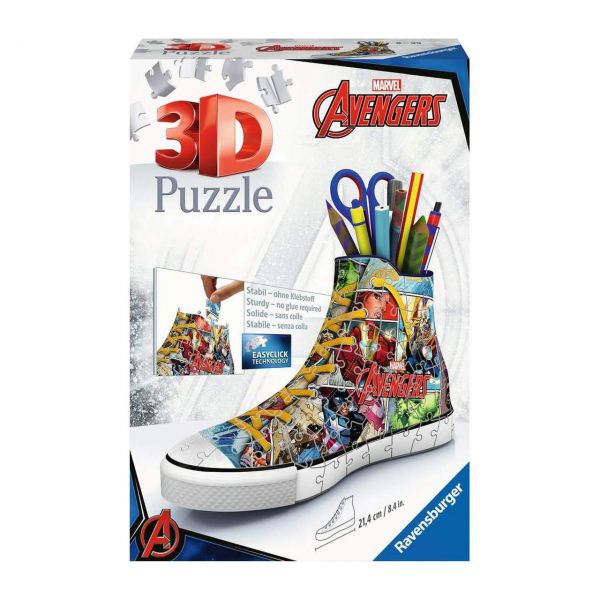 RAVENSBURGER 12113 - 3D Puzzle - Sneaker Avengers, 108 Teile