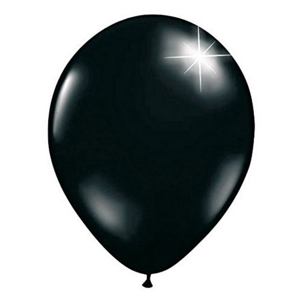 FOLAT 019139 - Latexballon 30cm - Metallic Schwarz, 100 Stk.
