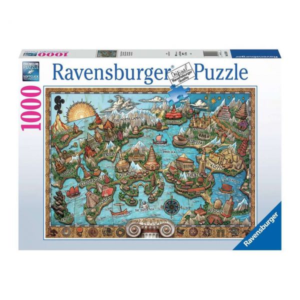RAVENSBURGER 16728 - Puzzle - Geheimnisvolles Atlantis, 1000 Teile