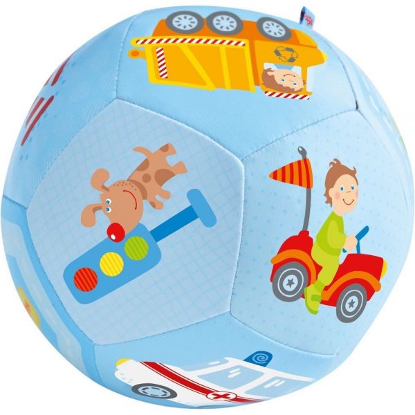 HABA 302482 - Baby-Ball - Fahrzeug-Welt