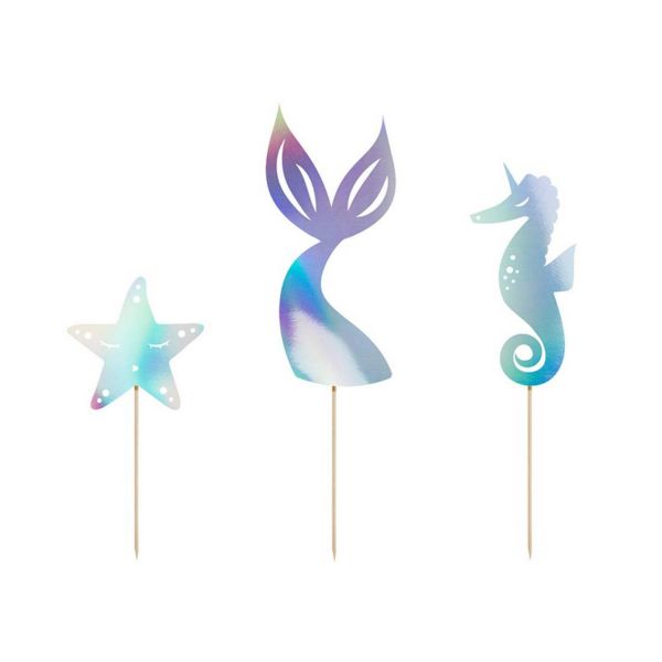PD KPT47-017 - Mermaid Party - Cake Toppers, ca. 19 cm, 3St.