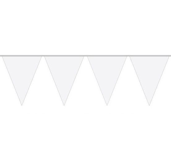 FOLAT 22687 - Geburtstag &amp; Party - Wimpelkette XL, weiß, 10 m