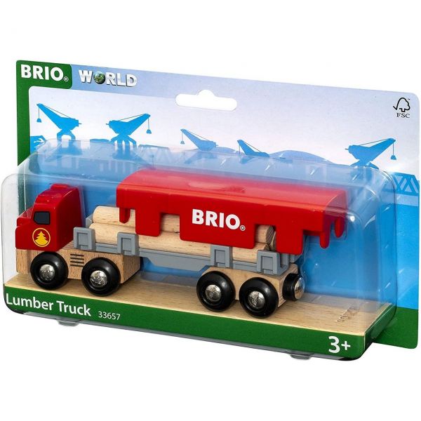 BRIO 33657 - Züge - Holztransporter mit Magnetladung