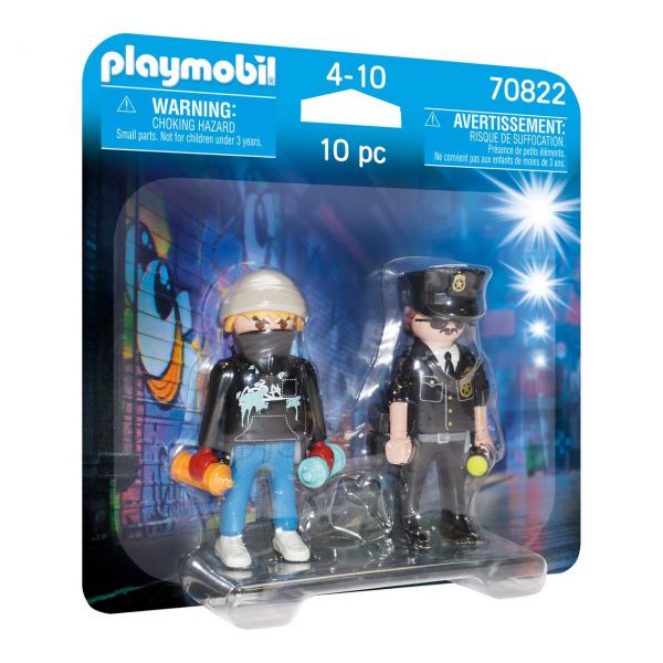 PLAYMOBIL 70822 - DuoPacks - Polizist und Sprayer