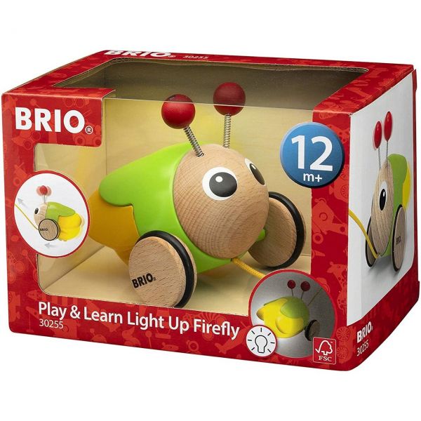 BRIO 30255 - Nachziehspielzeug - Nachzieh-Glühwürmchen mit Licht und Sound