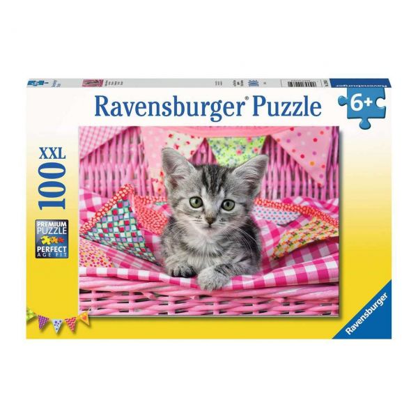 RAVENSBURGER 12985 - Puzzle - Niedliches Kätzchen, 100 Teile