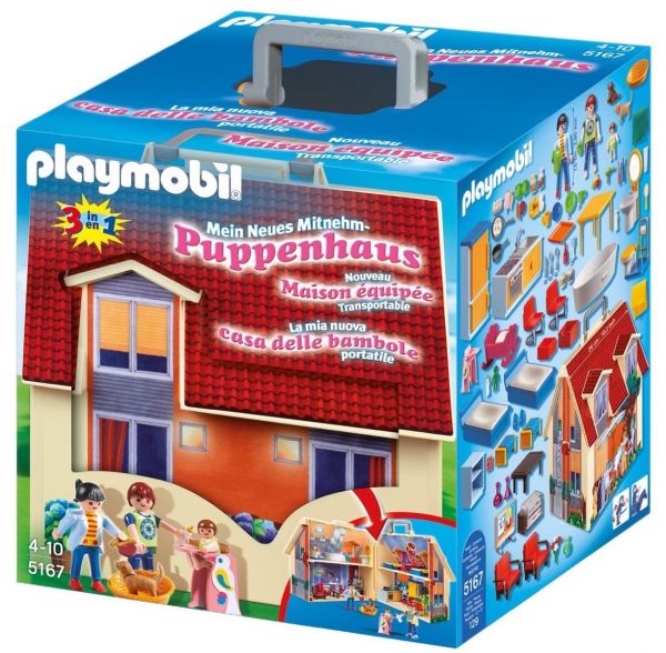 PLAYMOBIL 5167 - 3 in 1 - Neues Mitnehm-Puppenhaus