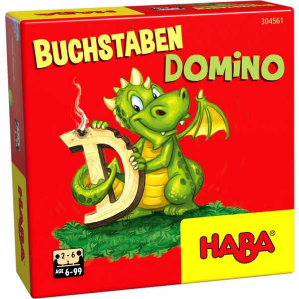 HABA 304561 - Mitbringspiel Geschenkzwerge - Buchstaben Domino