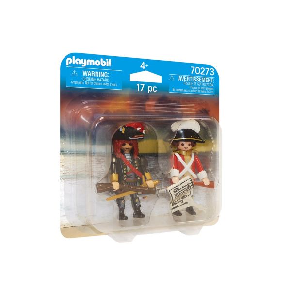 PLAYMOBIL 70273 - Duo Packs - Piratenkapitän und Rotrock