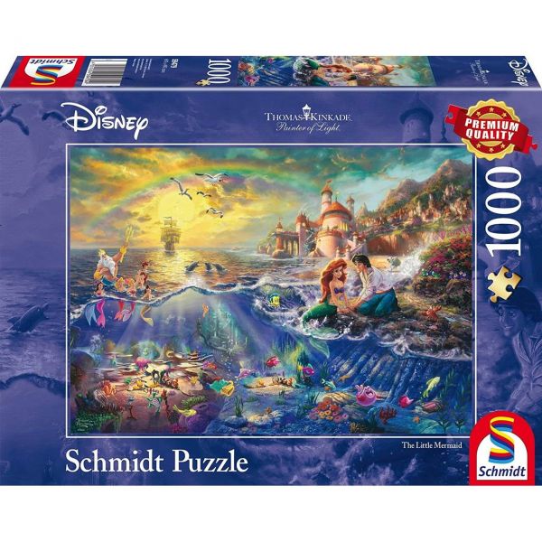 SCHMIDT 59479 - Puzzle - Disney Arielle, 1000 Teile