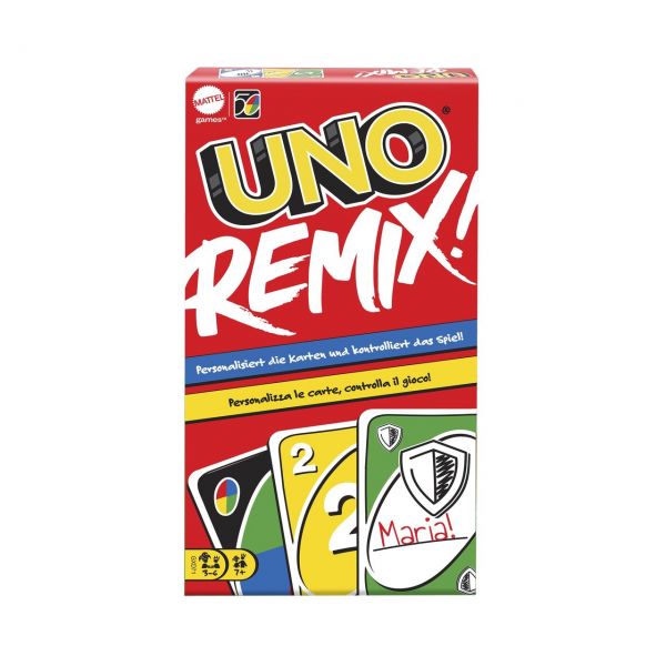 MATTEL GXD71 - Kartenspiel - UNO Remix, individuell gestaltbares Kartenspiel