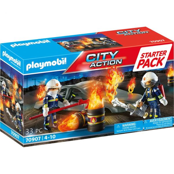 PLAYMOBIL 70907 - City Action - Starter Pack Feuerwehrübung