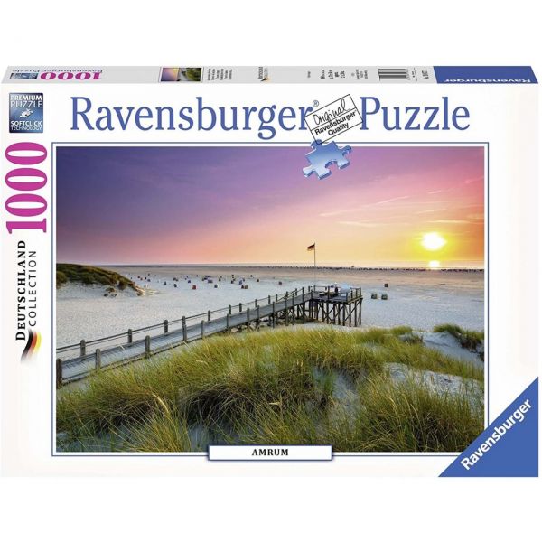 RAVENSBURGER 19877 - Puzzle - Sonnenuntergang über Amrum, 1000 Teile
