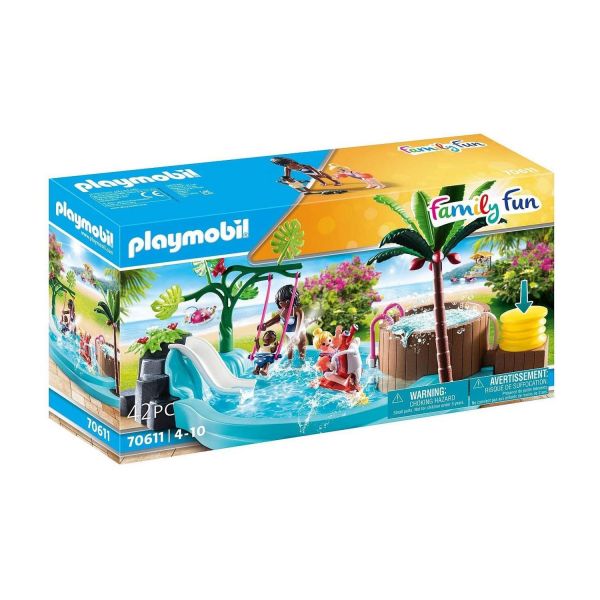 PLAYMOBIL 70611 - Family Fun - Kinderbecken mit Whirlpool