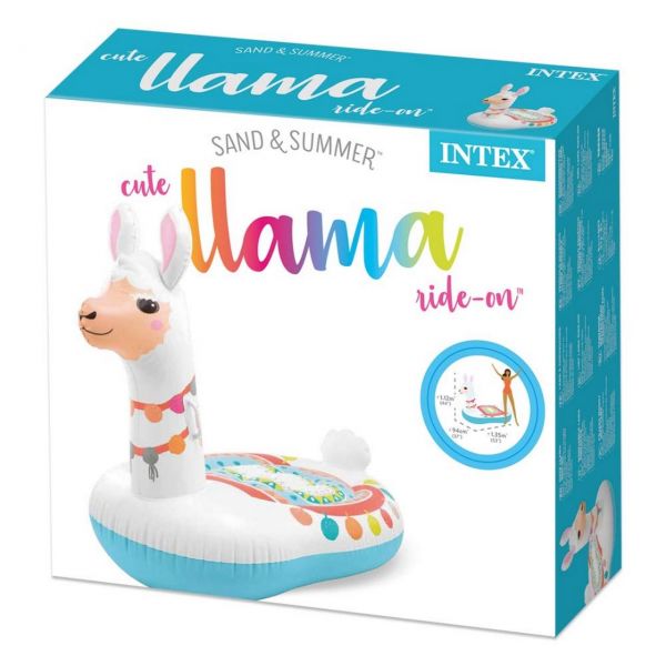 INTEX 57564NP - Schwimmtier - Ride-On Llama &quot;Cute Lama&quot;, 135 x 94 x 112 cm