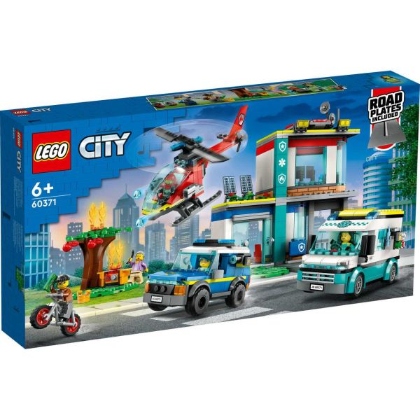 LEGO 60371 - City - Hauptquartier der Rettungsfahrzeuge