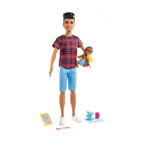 MATTEL GRP14 - Barbie - „Skipper Babysitters Inc.” Jungen-Puppe &amp; Baby Puppe und Zubehör