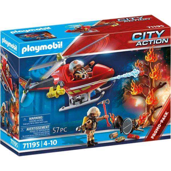 PLAYMOBIL 71195 - City Action - Feuerwehr-Hubschrauber