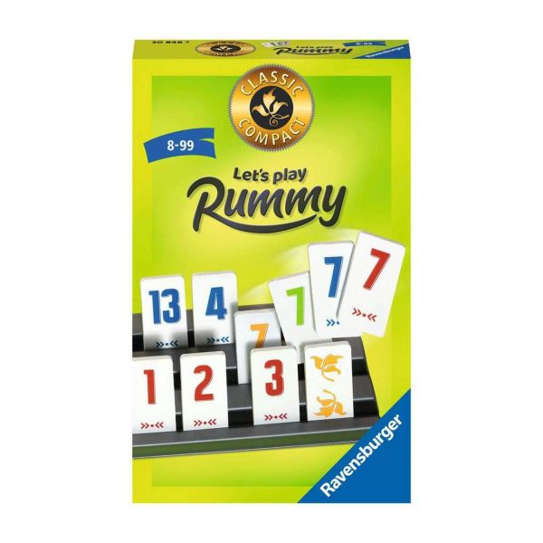 RAVENSBURGER 20848 - Mitbringspiel - Classic Compact: Let&#039;s play Rummy