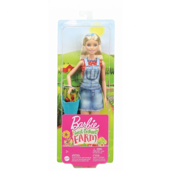 MATTEL GJB60 - Barbie - „Spaß auf dem Bauernhof” Barbie Puppe blond