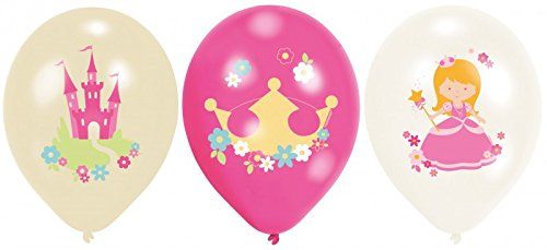 AMSCAN 9900413 - Geburtstag &amp; Party - Prinzessin Latex Luftballon, 6 Stk.