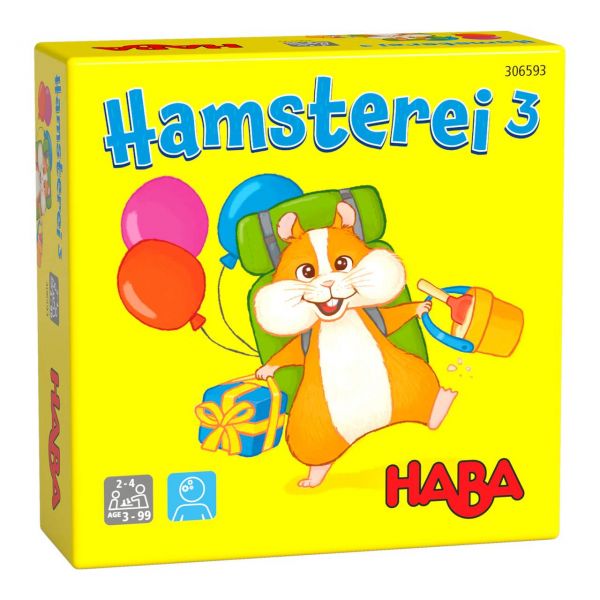 HABA 306593 - Kinderspiel - Hamsterei hoch drei