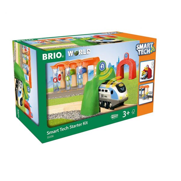 BRIO 33336 - Züge - Smart Tech, Starter Kit mit Waschanlage