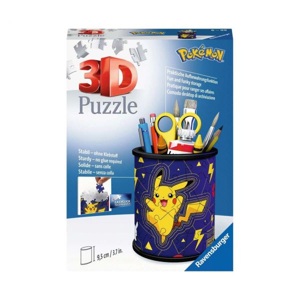 RAVENSBURGER 11257 - 3D Puzzle - Utensilo Pokémon, 54 Teile