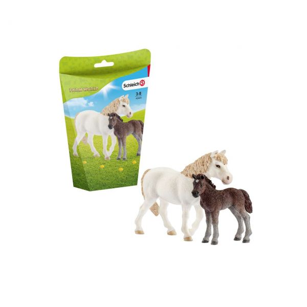 SCHLEICH 42423 - Farm World - Pony Stute und Fohlen