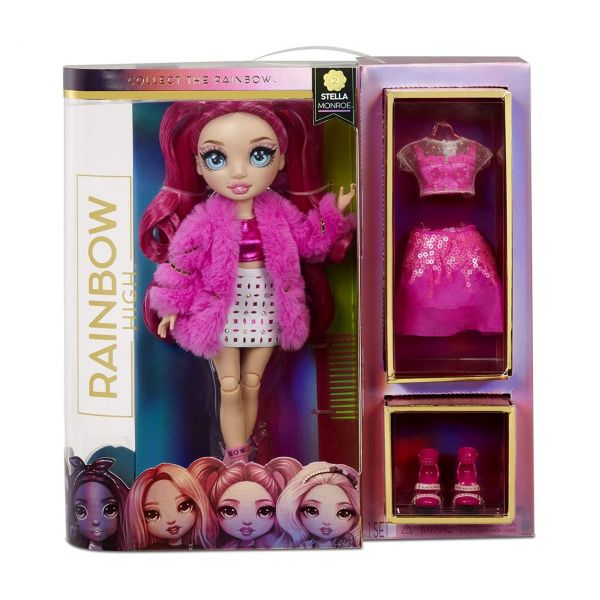 MGA 572121EUC - Rainbow High - Fashion Doll Serie 2, Stella Monroe, Fuchsia
