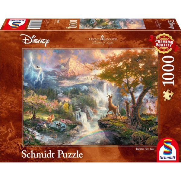 SCHMIDT 59486 - Puzzle - Disney, Disney, Bambi, 1000 Teile