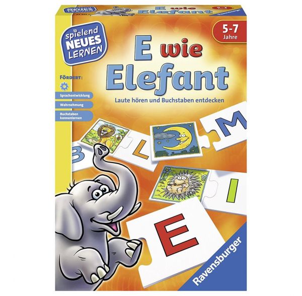 RAVENSBURGER 24951 - Spielend neues Lernen - E wie Elefant