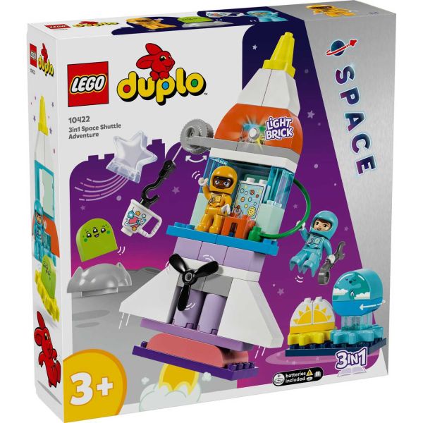 LEGO 10422 - DUPLO® - 3-in-1-Spaceshuttle für viele Abenteuer