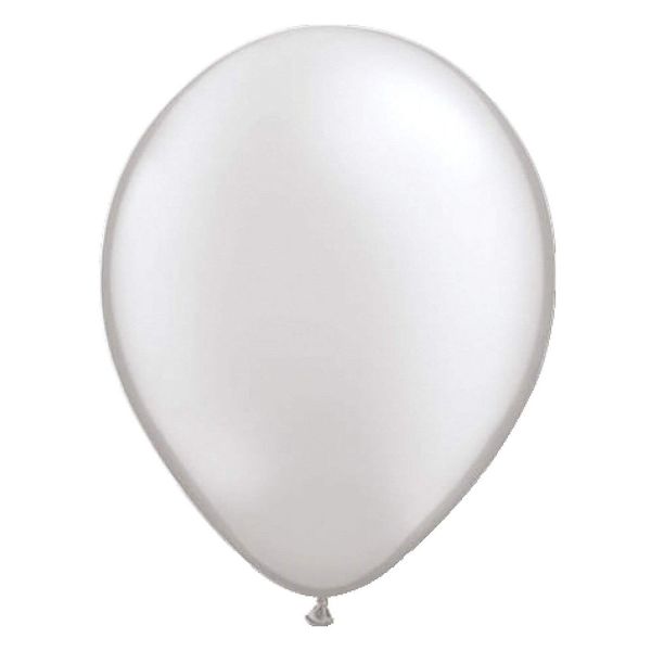 FOLAT 08119 - Latexballon 30cm - Metallic Silber, 50 Stk.